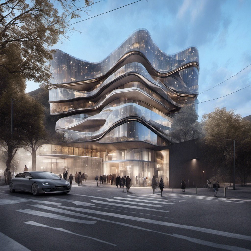 Ai.da, edificio de niveles ondulantes en una esquina urbana de la Ciudad de México