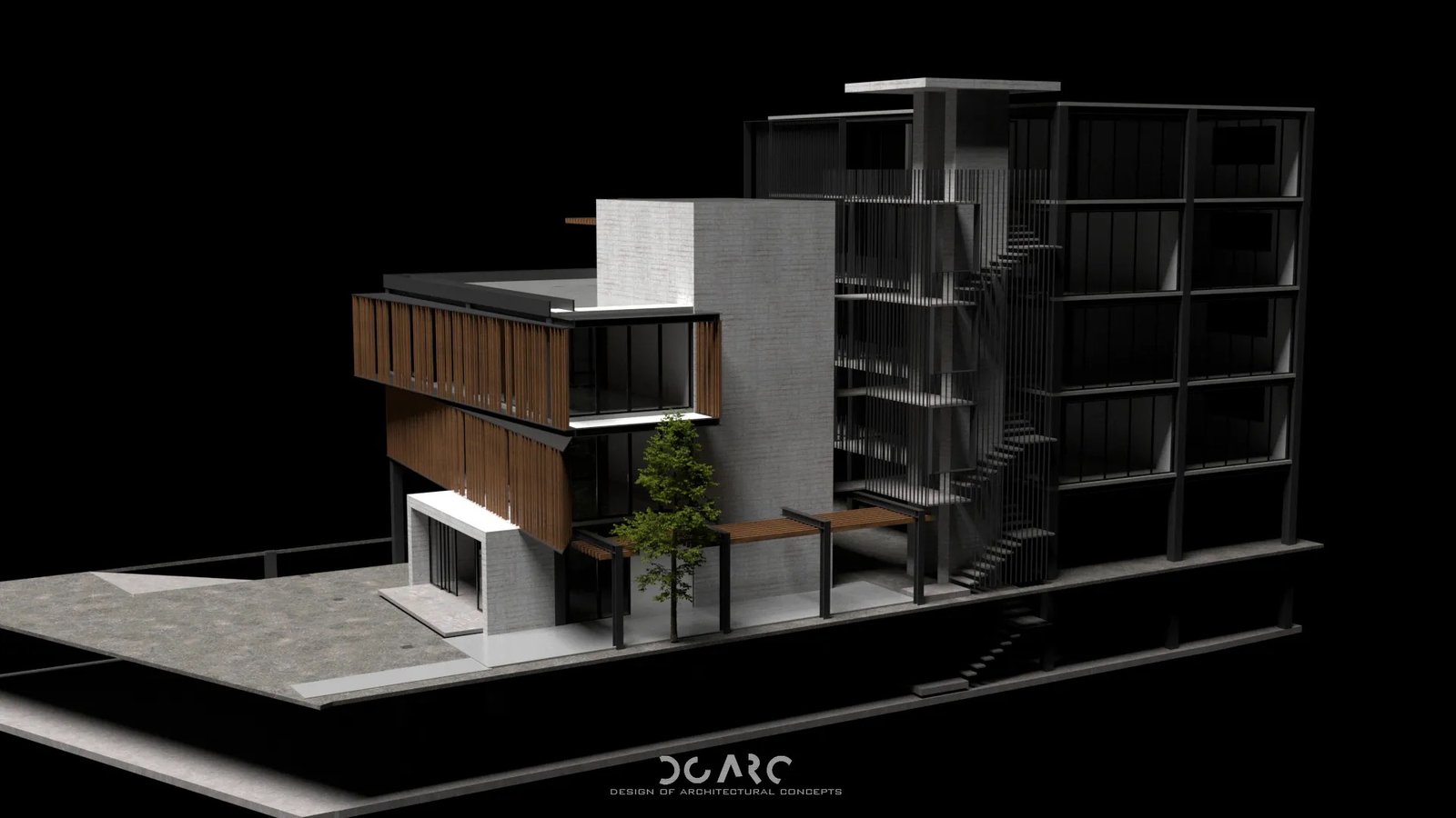 Oficinas Cuauhtémoc, vista de galería