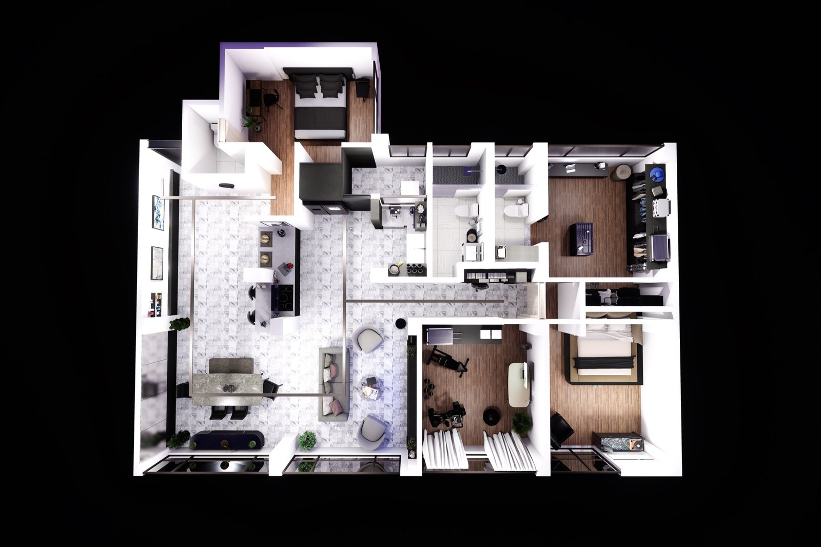 JCR, planta arquitectónica de la nueva distribución