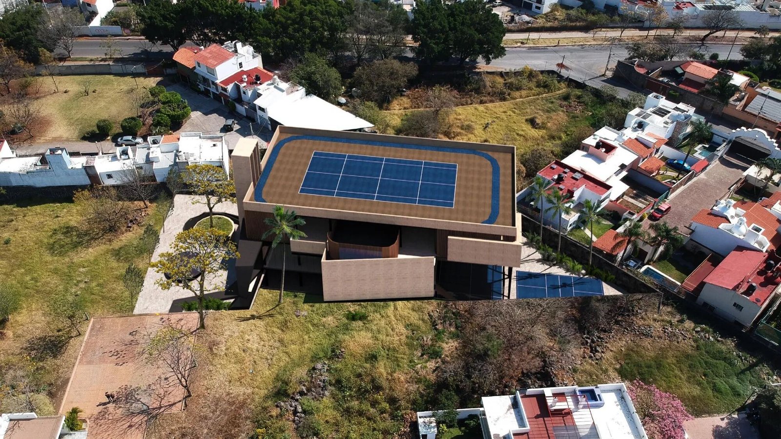 Casa Club El Mascareño, vista de galería