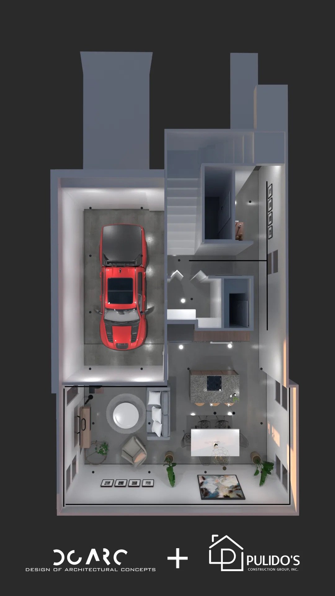 TownHouse One, ritmo de fachadas a lo largo de la calle