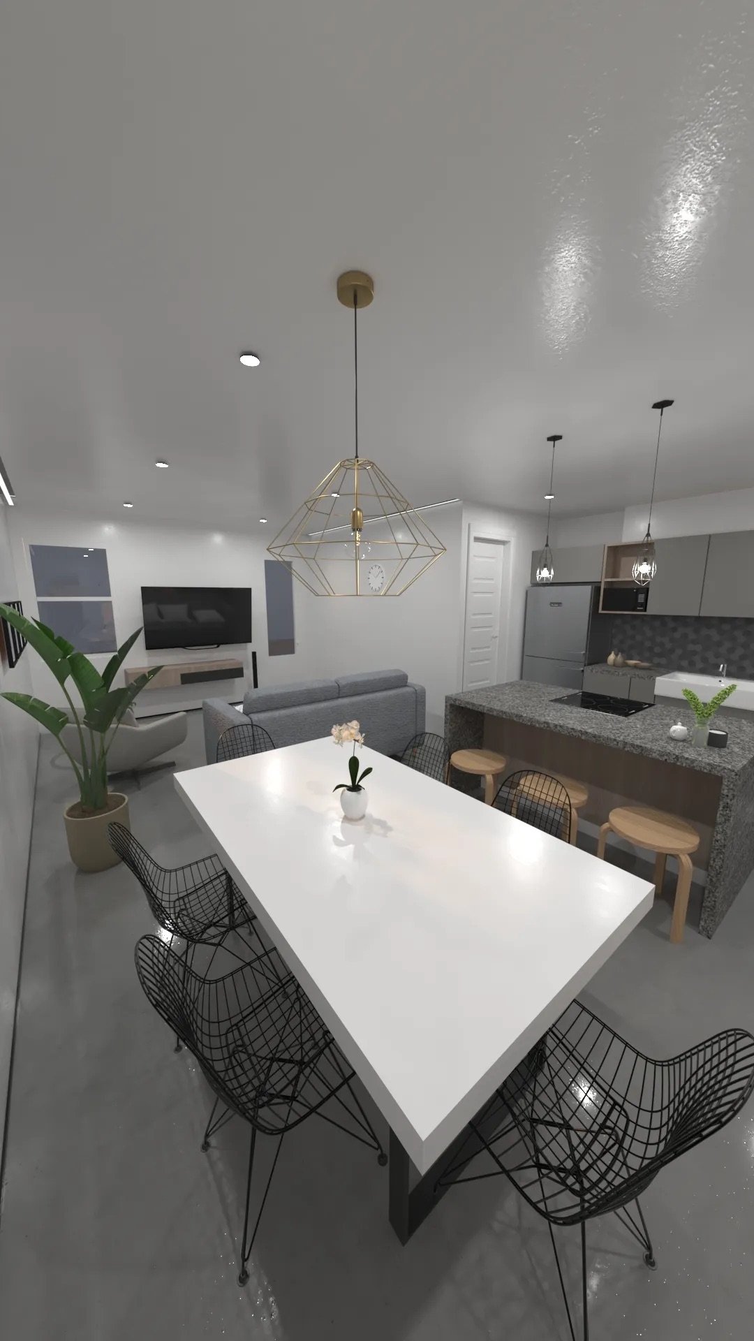 TownHouse One, las cubiertas inclinadas en diálogo